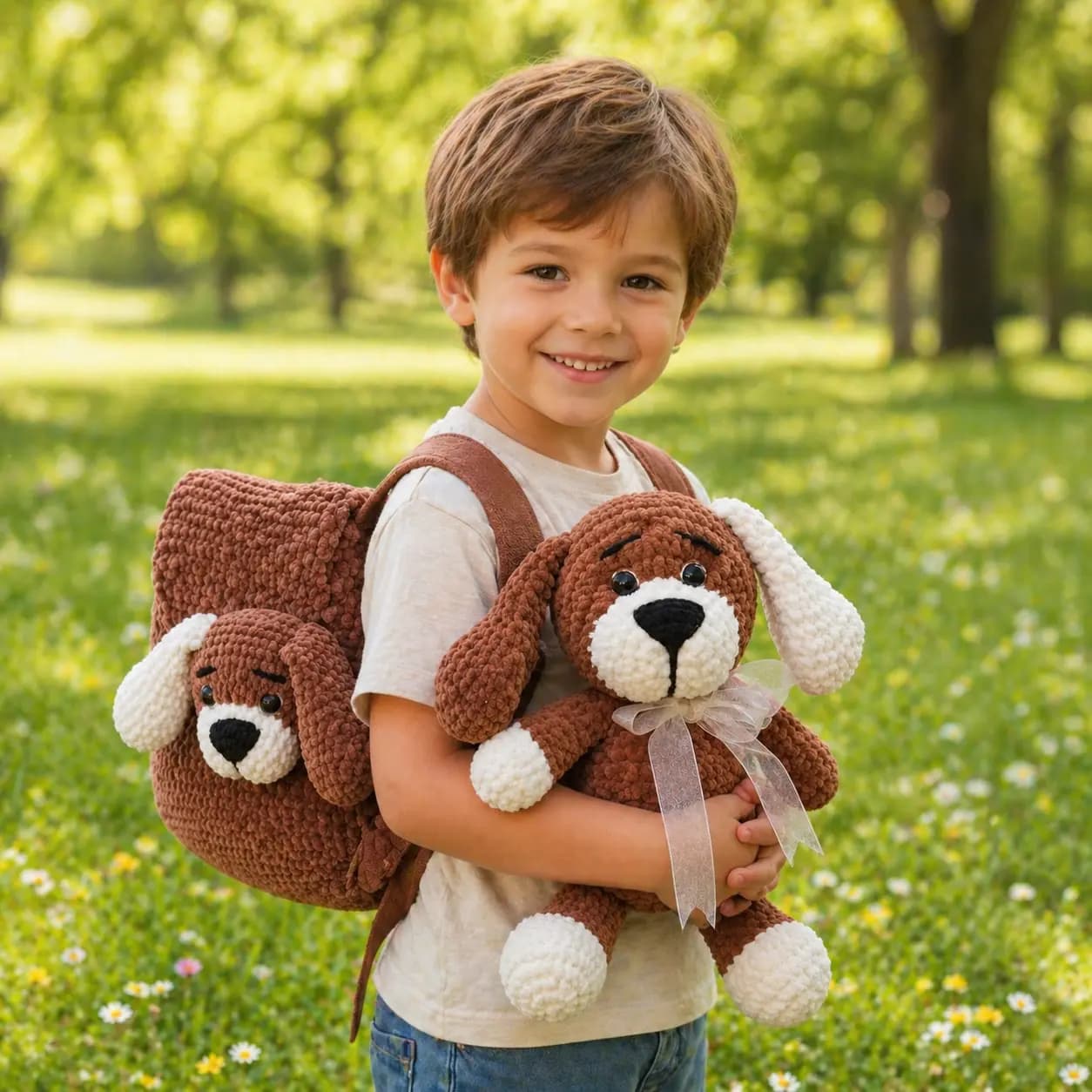 Поли – малко кученце с раничка за голями приключения