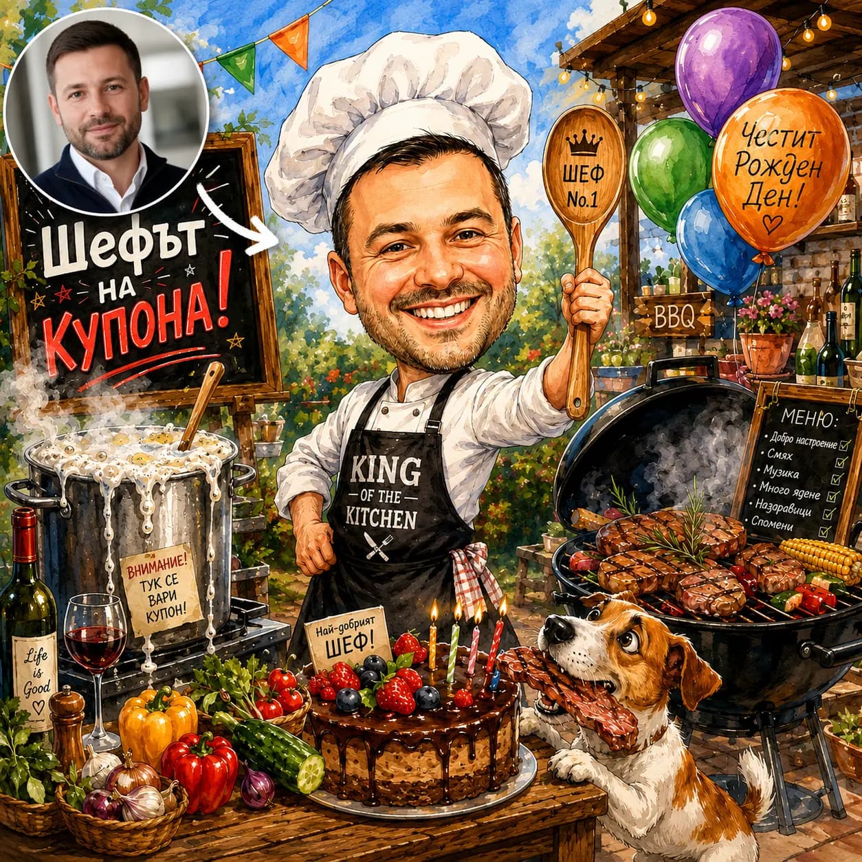 Истинския шеф на купона