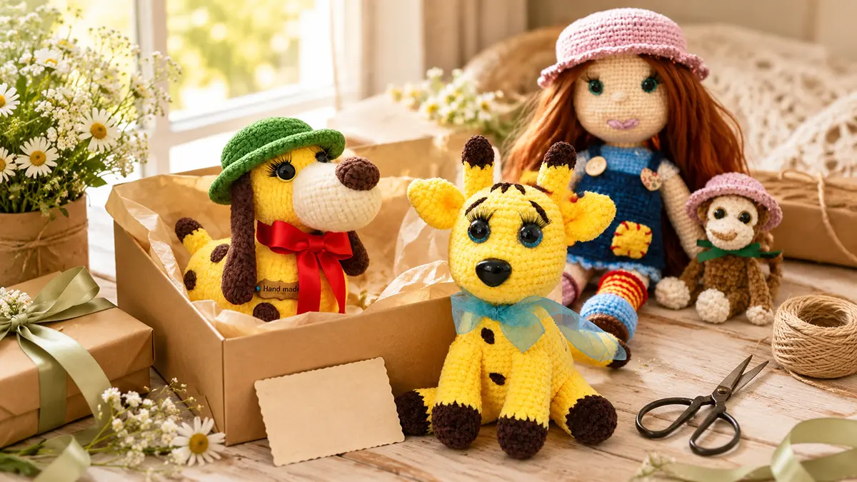 Плетена играчка като подарък